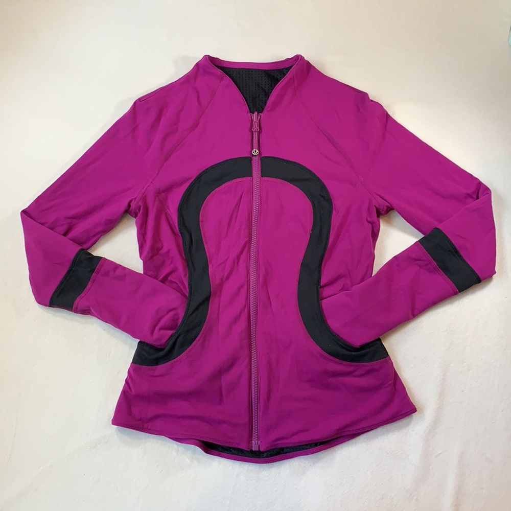Lululemon purple and black reversible jacket